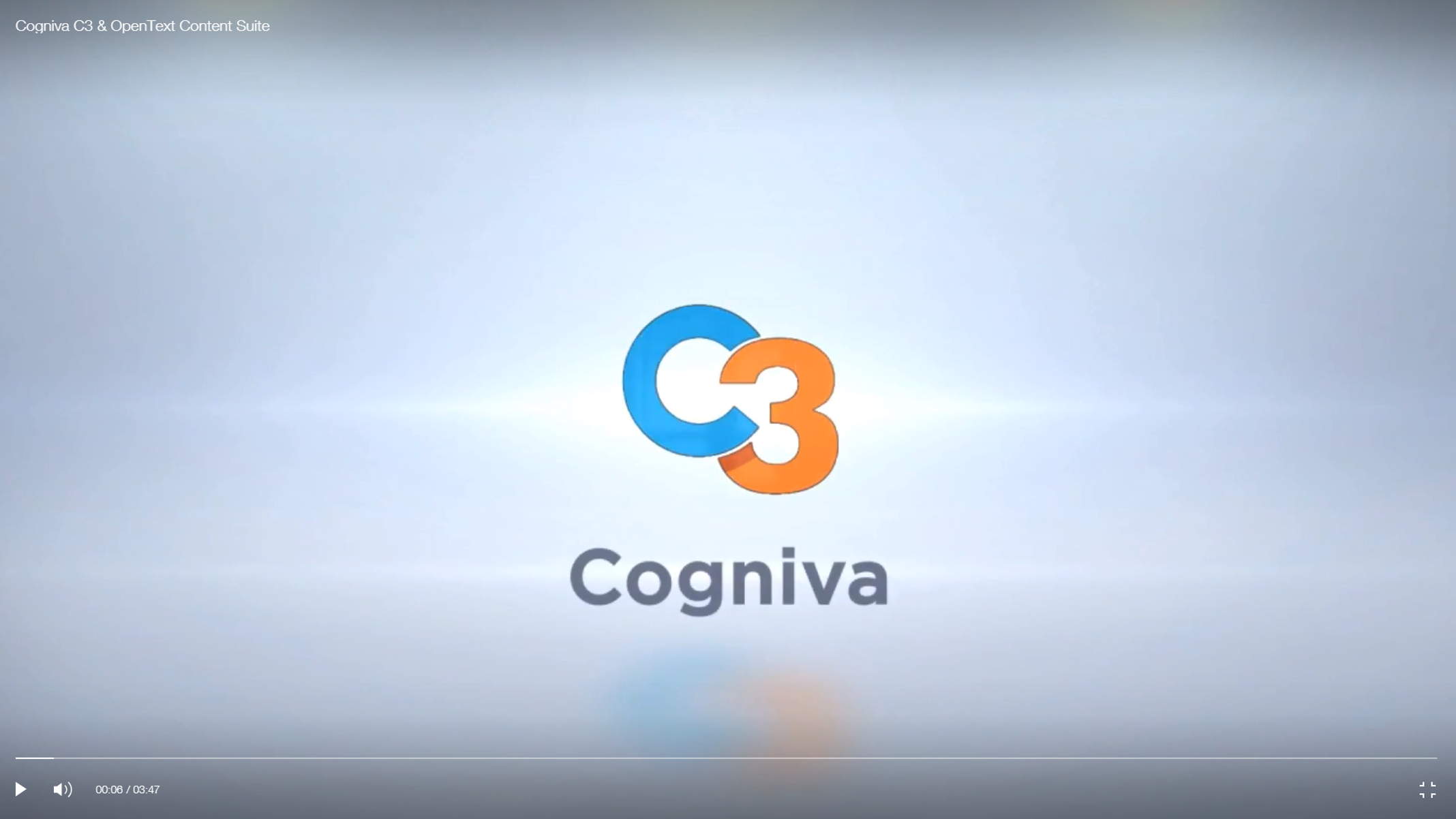 Cogniva C3 & OpenText Content Suite